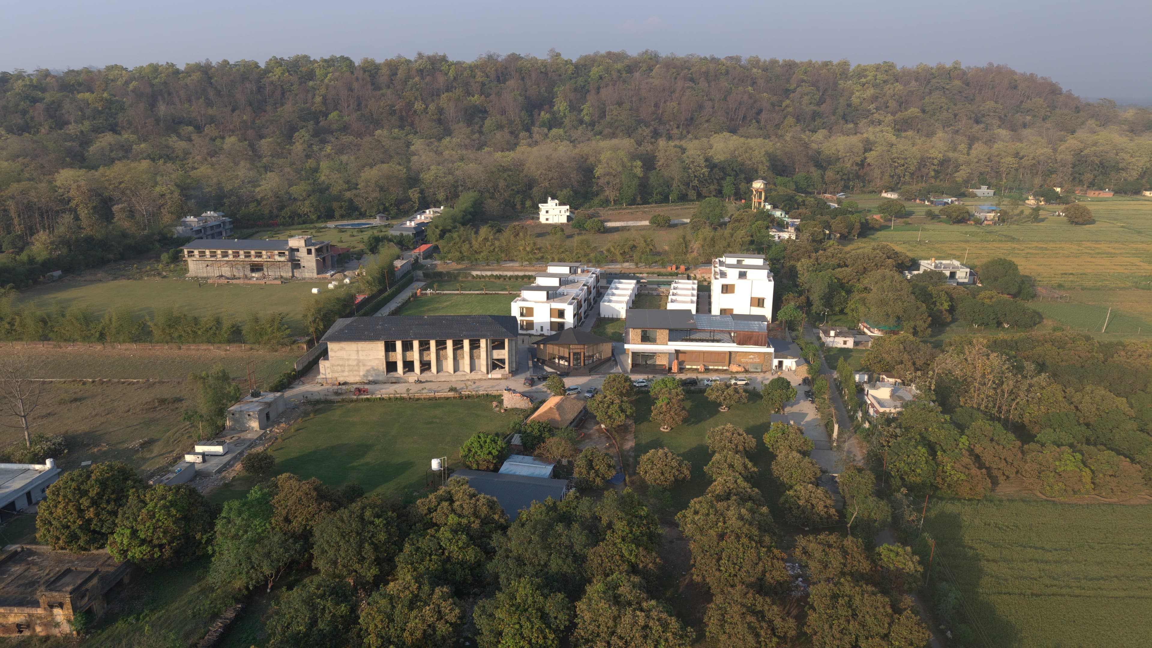 Aerial view of The Mountain Front