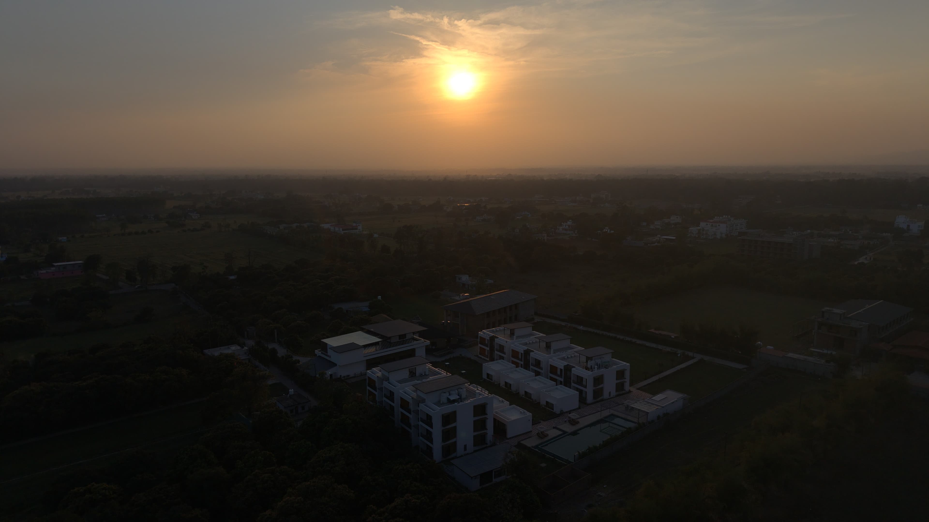 Valley at dusk